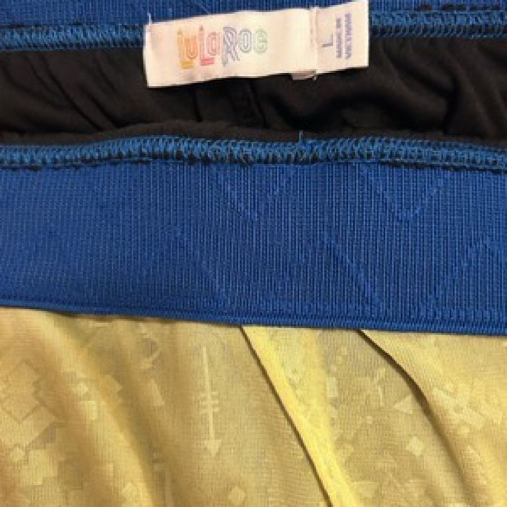 3 LulaRoe Lola Skirts Womens Size Large A-Line Sheer Lined Midi Flare Lot